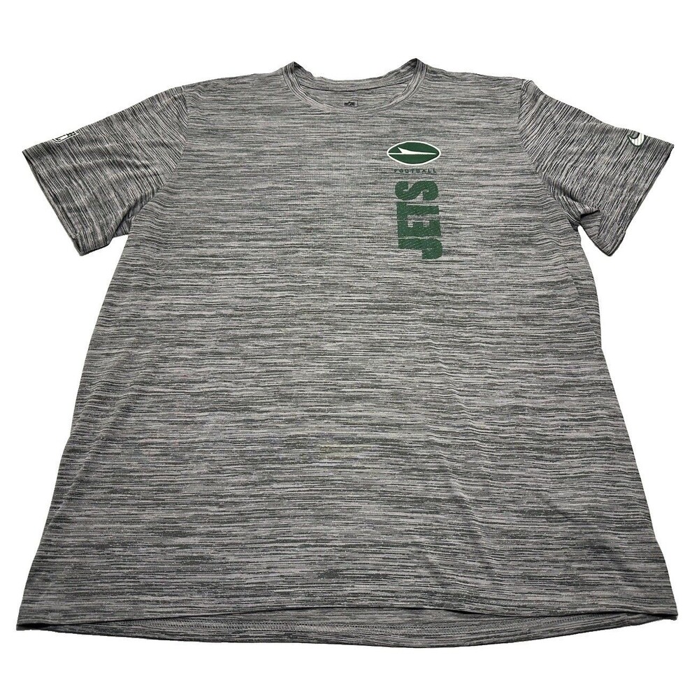 Nike Dri-Fit NFL 2024 New York Jets Sideline Velocity Shirt Sz XL Grey 02ER-06G